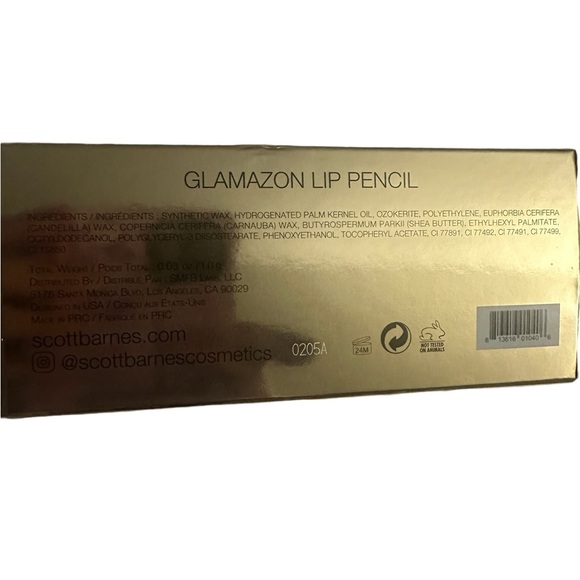 Scott Barnes Glamazon Lip Pencil Shade Claudia With Sharpener NIB - Picture 4 of 6